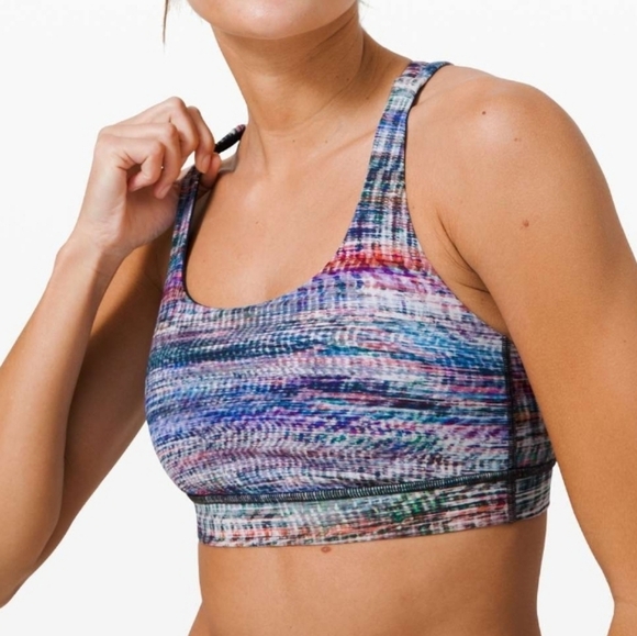 lululemon athletica Other - LULULEMON Multi Color Energy Bra Medium Support, size 10